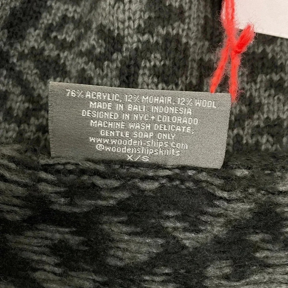 Wooden Ships Leopard Print Crew Sweater Size XS - Picture 5 of 6